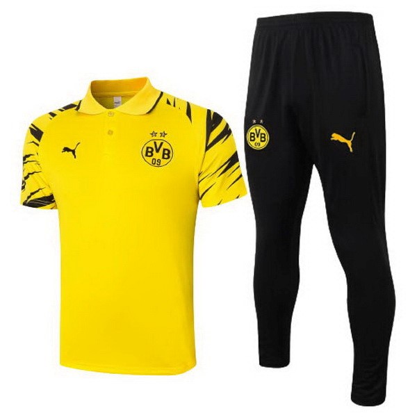 Polo Borussia Dortmund Conjunto Completo 2020-2021 Amarillo Negro